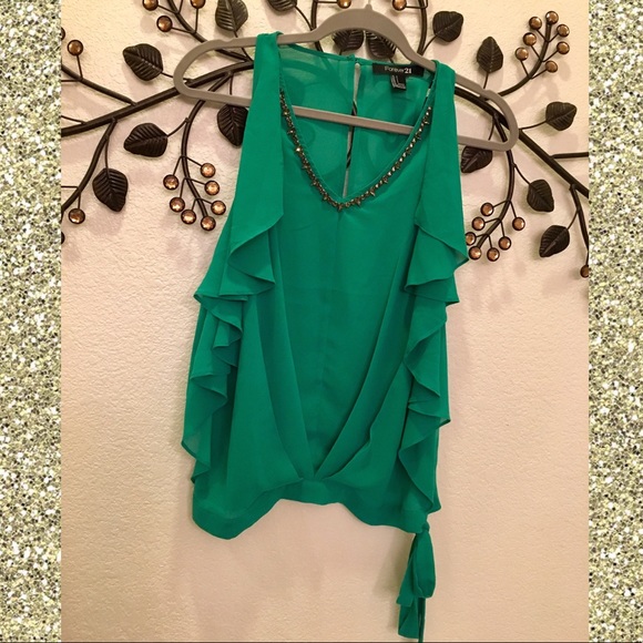Forever 21 Jeweled Tank Top - Picture 1 of 8